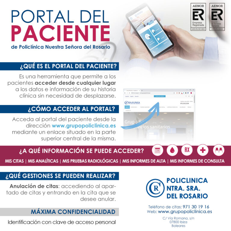 APP Y Portal Del Paciente De PoliclÃ­nica Nuestra SeÃ±ora Del Rosario